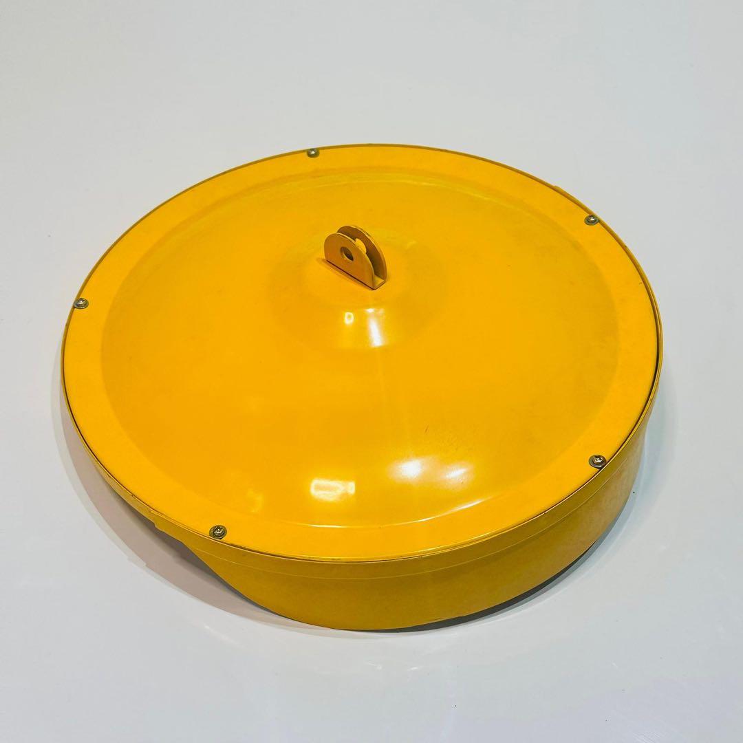 イエロー楕円形壁掛け鏡 現状渡し