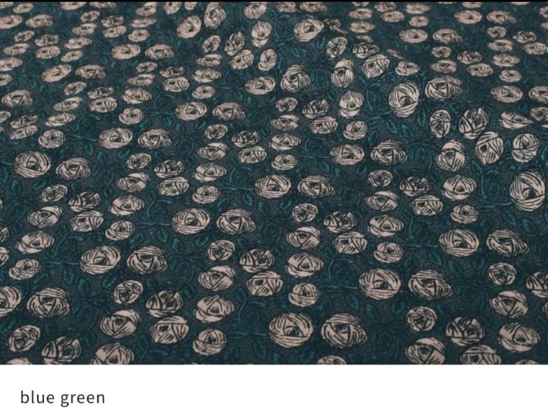 【ご予約品】ミナペルホネン rosy ブルーグリーン パニーニ型トート