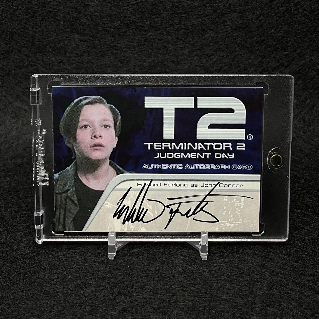 ターミネーター2 エドワードファーロング 直筆サインカード オンカード
