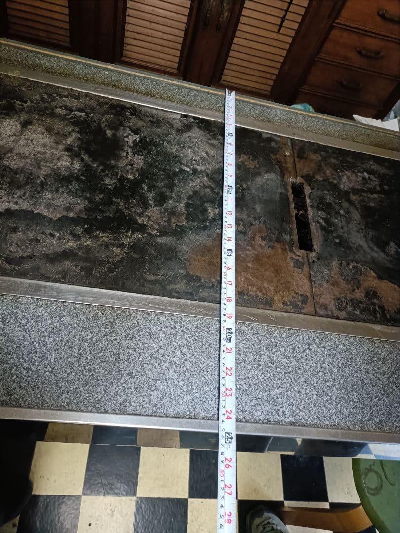 業務用　お好み焼き、焼きそばテーブル　鉄板３枚