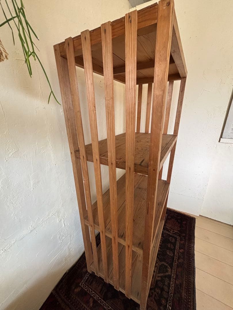 アンティークシェルフ　古い木製ラック