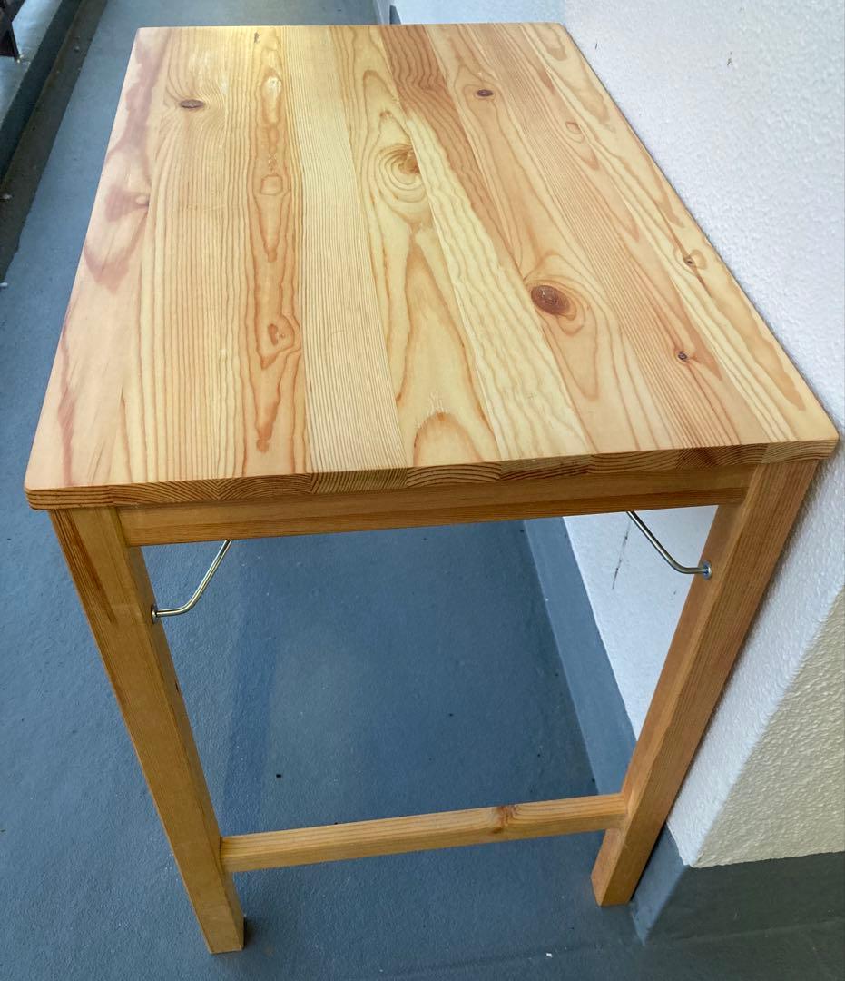 「置き配専用」パイン材 折りたたみ　MUJI 無印良品 机 折り畳みテーブル
