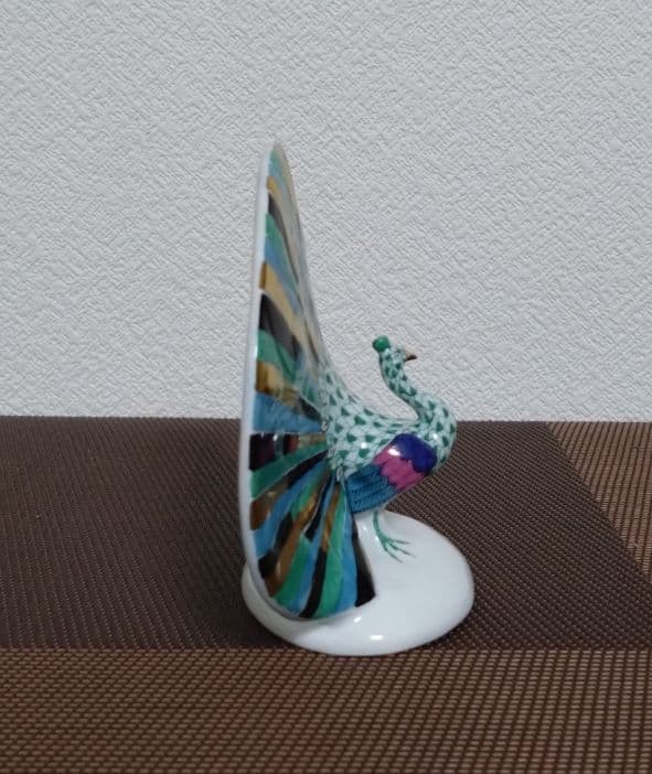 ヘレンド・フィギュリン 孔雀ピーコック