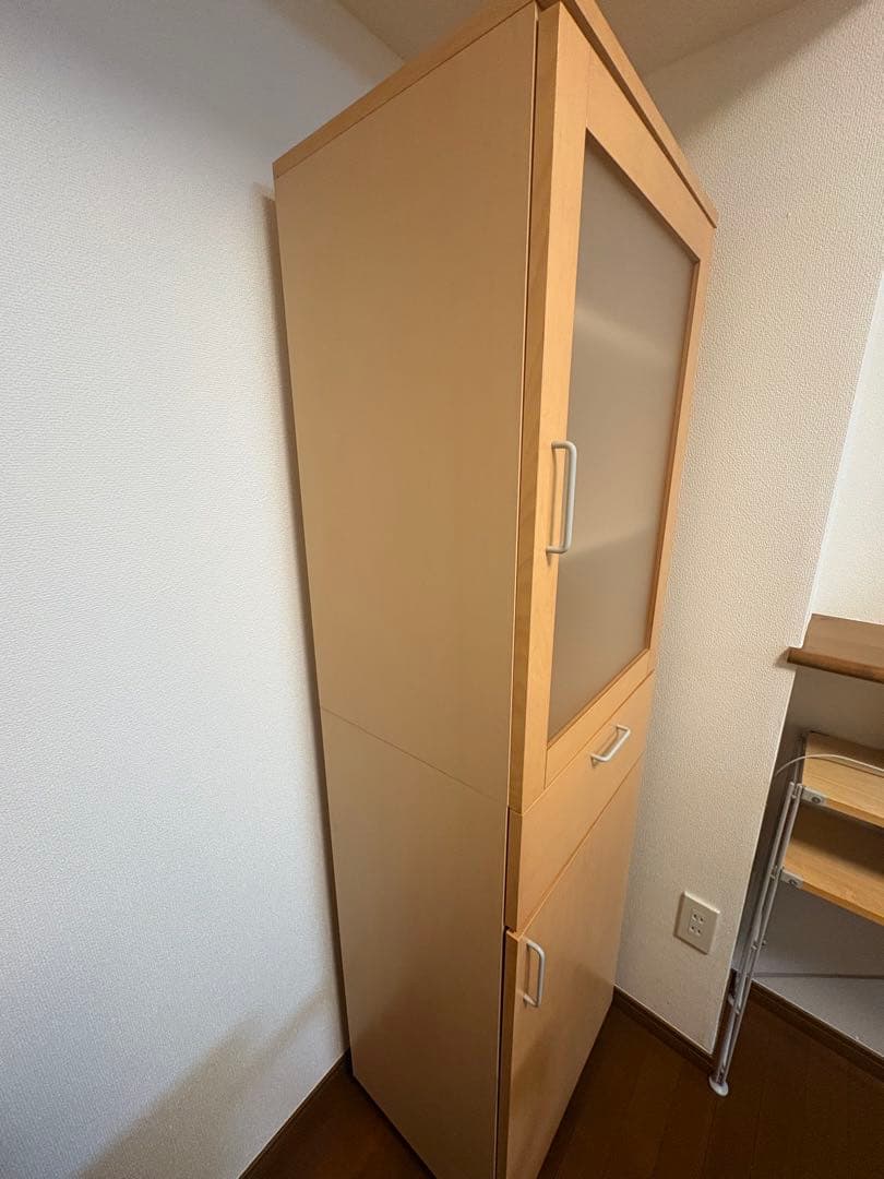 希少無印良品　廃盤　メープル材　食器棚　カップボード