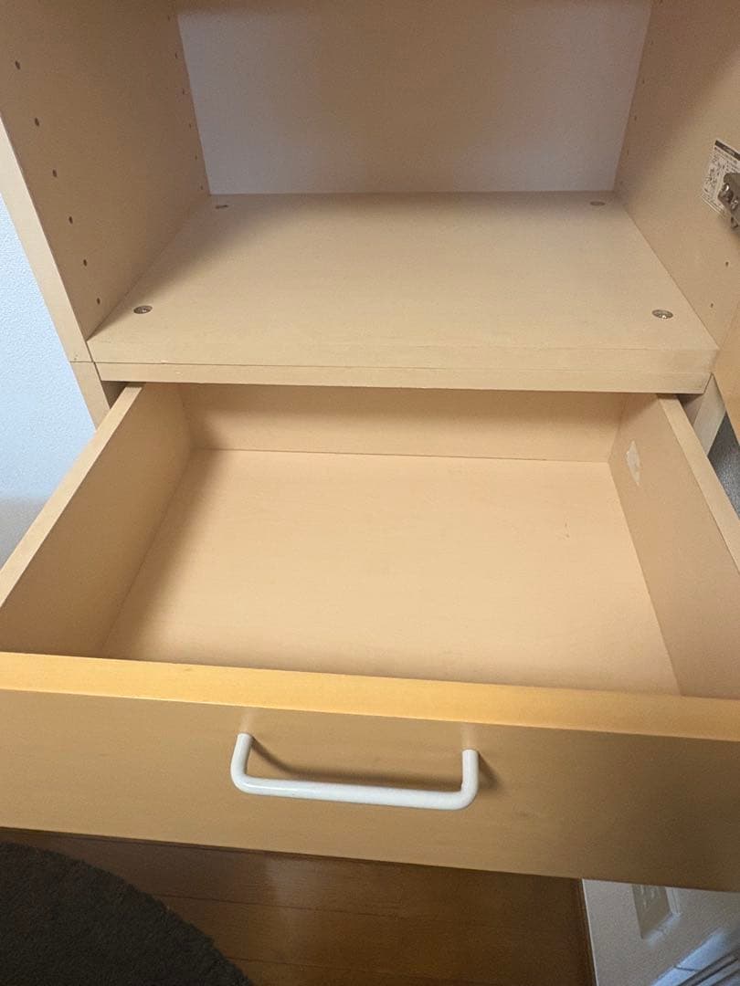 希少無印良品　廃盤　メープル材　食器棚　カップボード