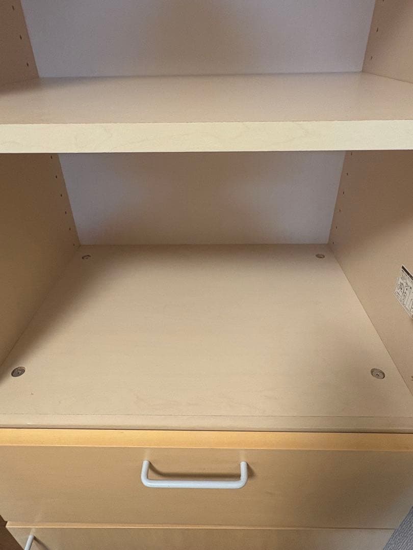 希少無印良品　廃盤　メープル材　食器棚　カップボード