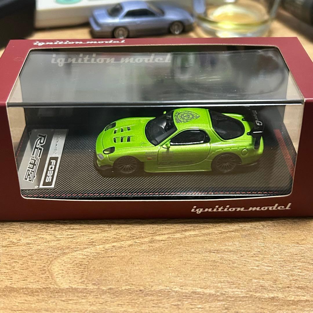 イグニッションモデル 1/64 FD3S RE雨宮 黄緑 - メルカリ