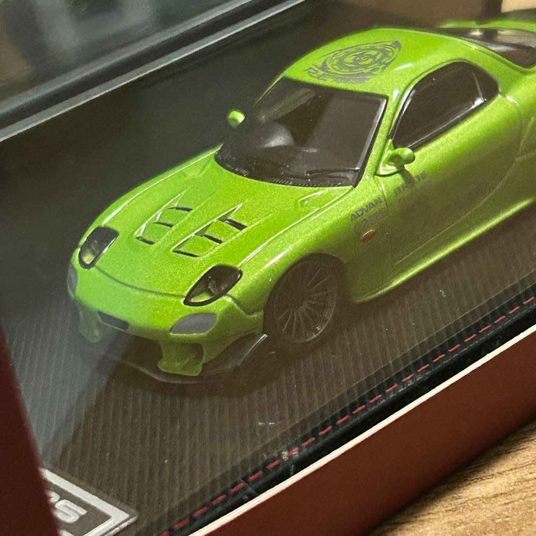 イグニッションモデル 1/64 FD3S RE雨宮 黄緑 - メルカリ