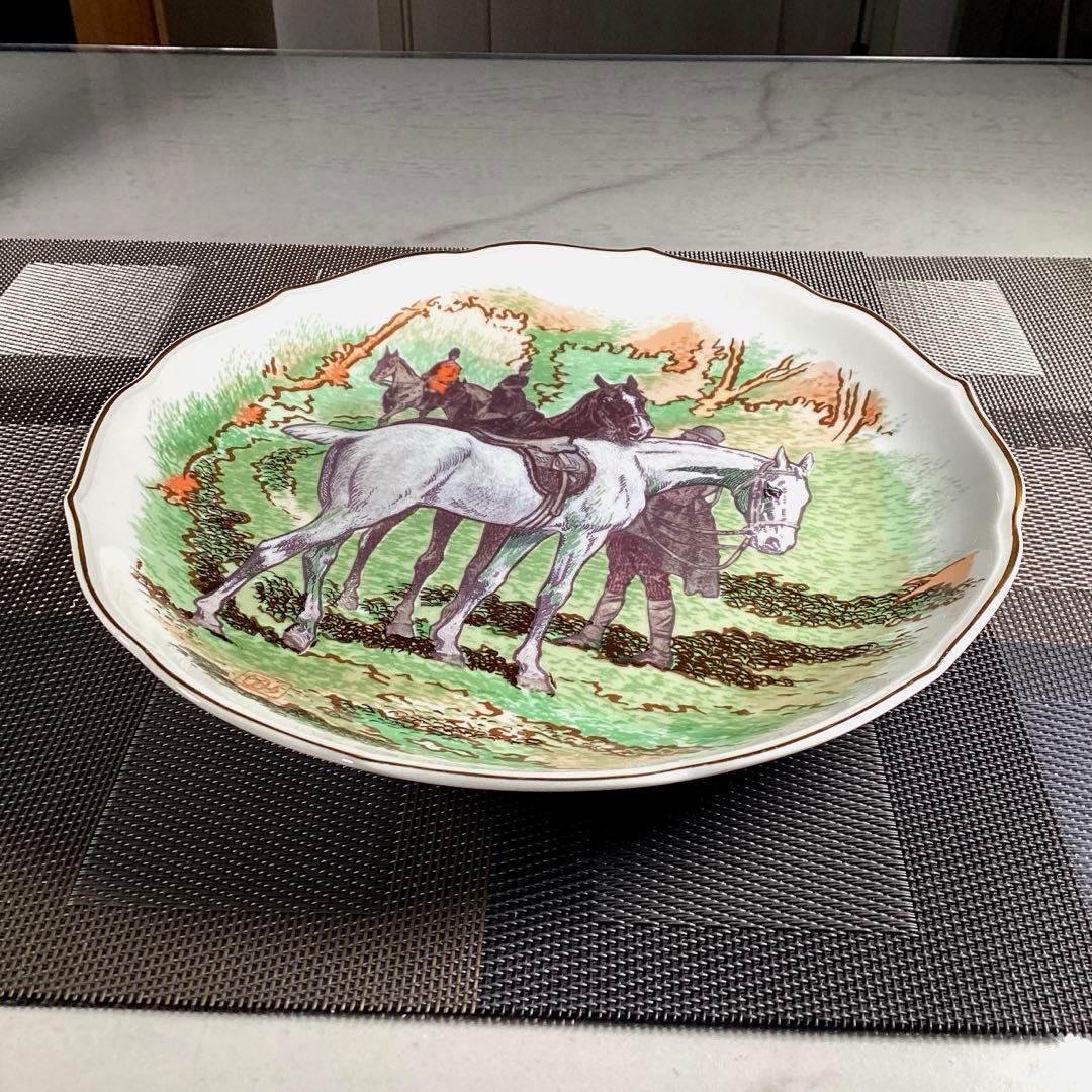 冬うー特価 深川製磁 干支 馬 2002年 飾り皿 大皿 2026年は馬(午)年