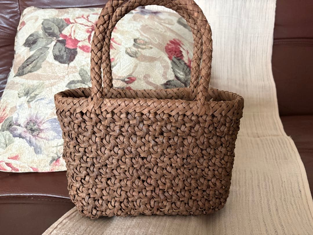 山葡萄かご 小ぶり 花結び オバール