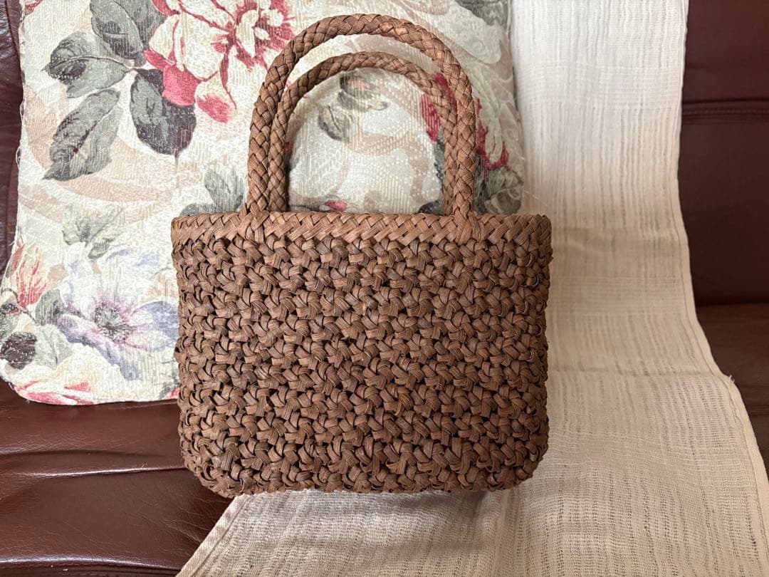 山葡萄かご 小ぶり 花結び オバール