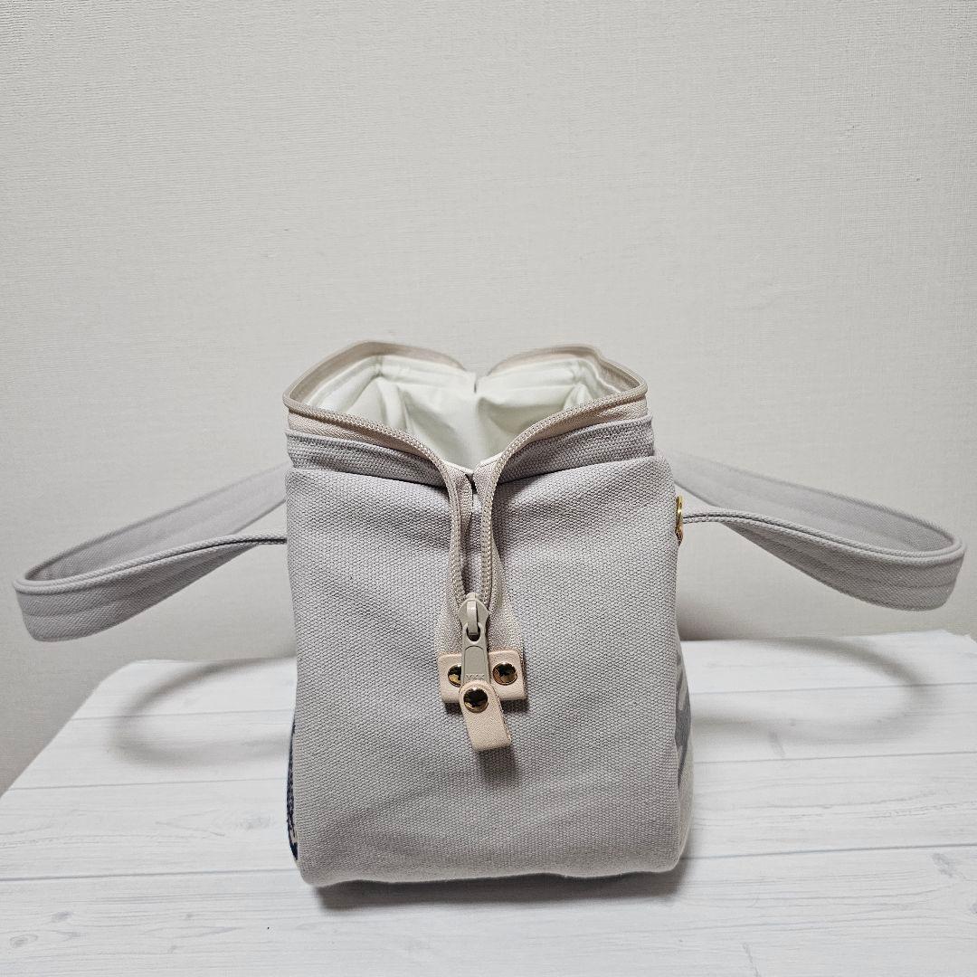 c.ぽってりボストンL カーニバル ピンクベージュ ミナペルホネン ハンドメイド