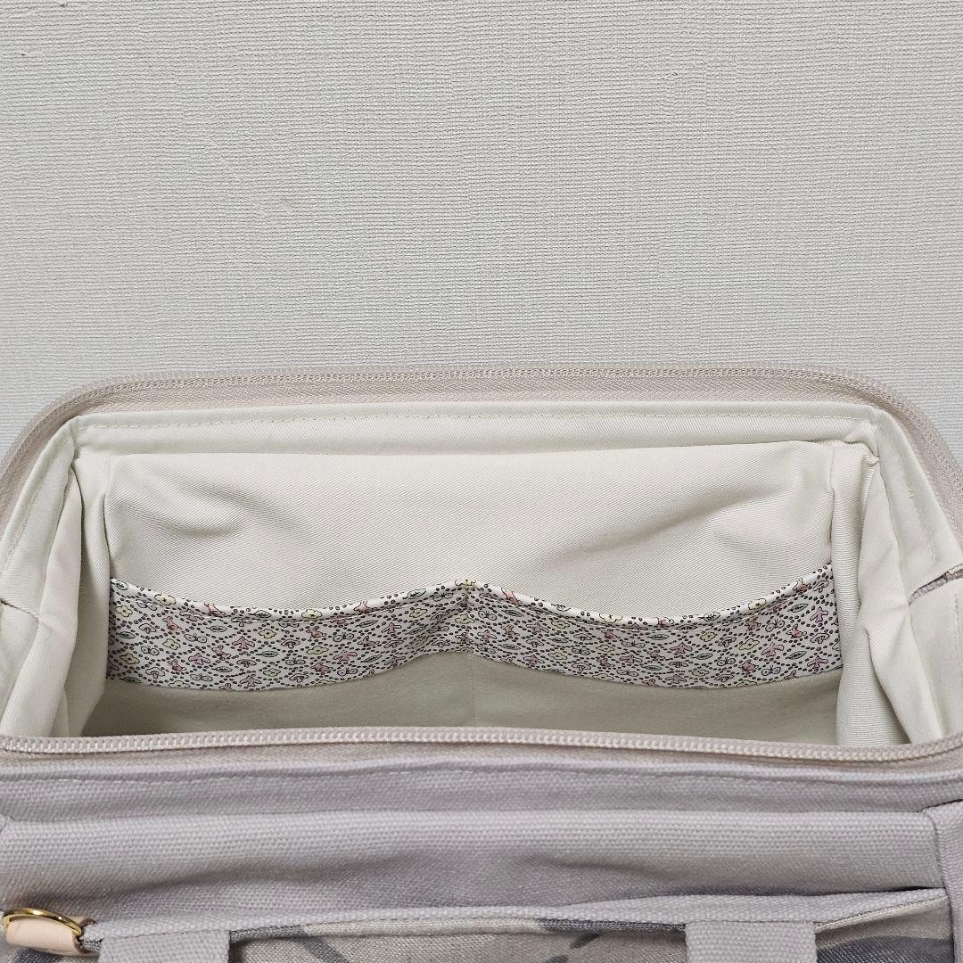 c.ぽってりボストンL カーニバル ピンクベージュ ミナペルホネン ハンドメイド