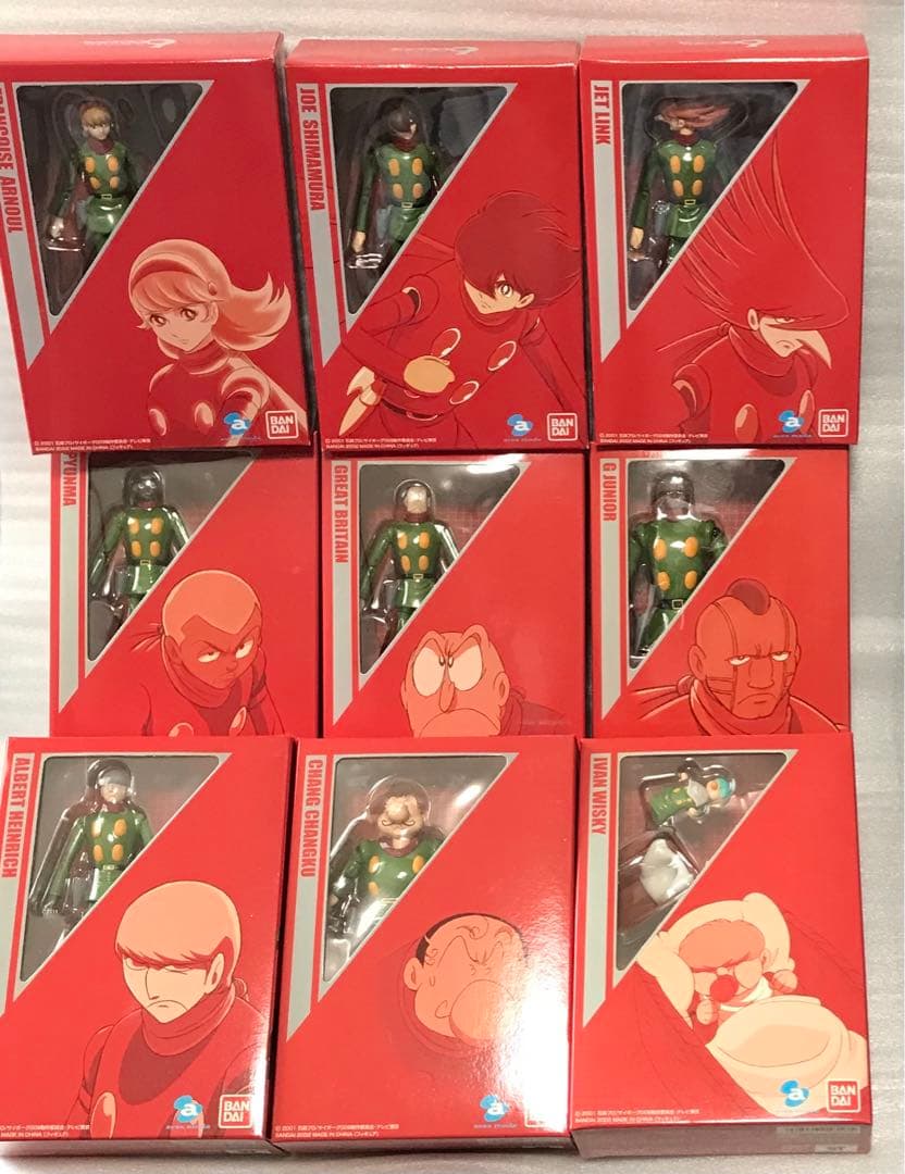 サイボーグ009 バトルアライブ DVD 特典 フィギュア セット