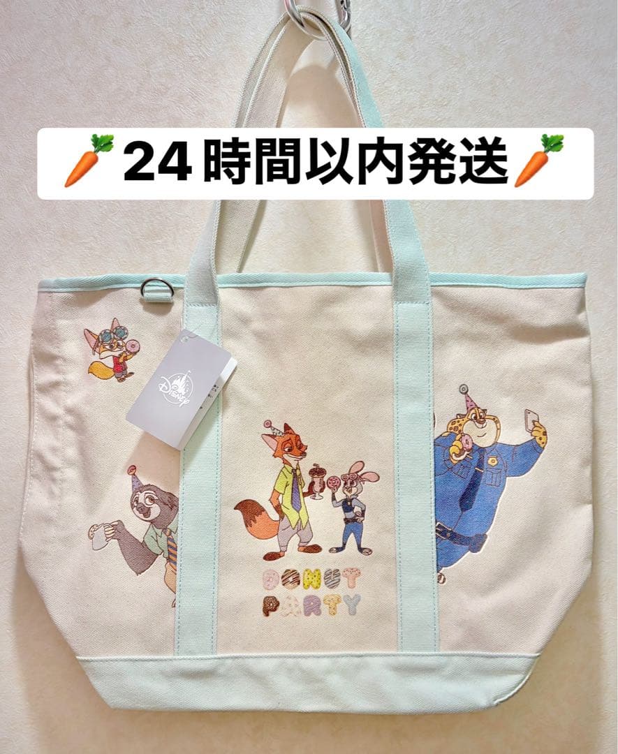 ディズニーストア ズートピア 10周年 トートバッグ ニック ジュディ