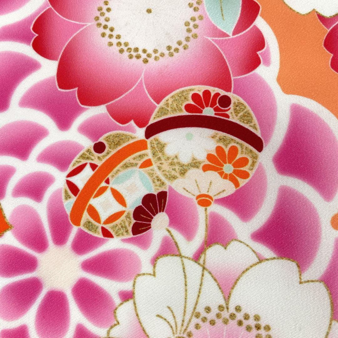 ◎mk-1721　女児　七五三　着物・被布セット　3歳　　11-20