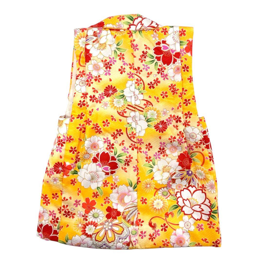 ◎mk-1721　女児　七五三　着物・被布セット　3歳　　11-20