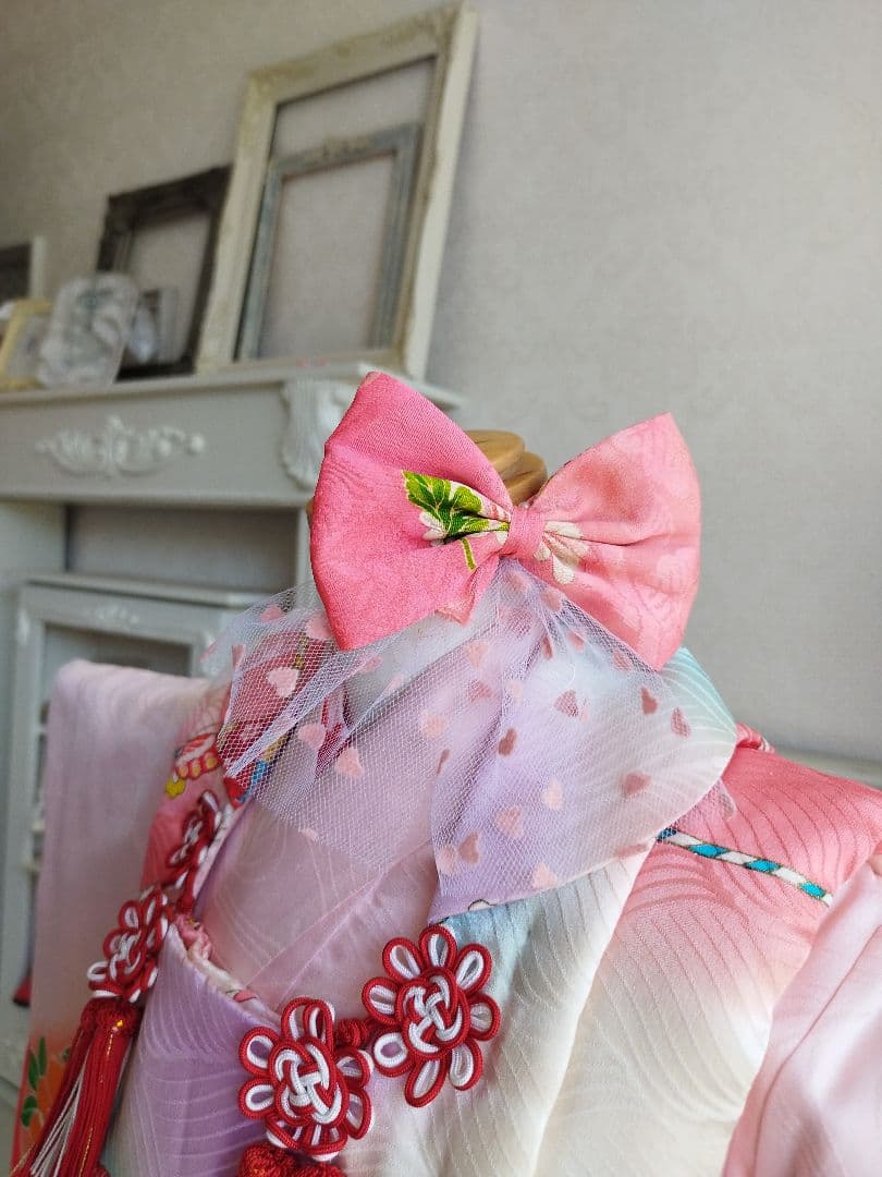 専用です☆正絹☆薄ピンクの着物と被布セット