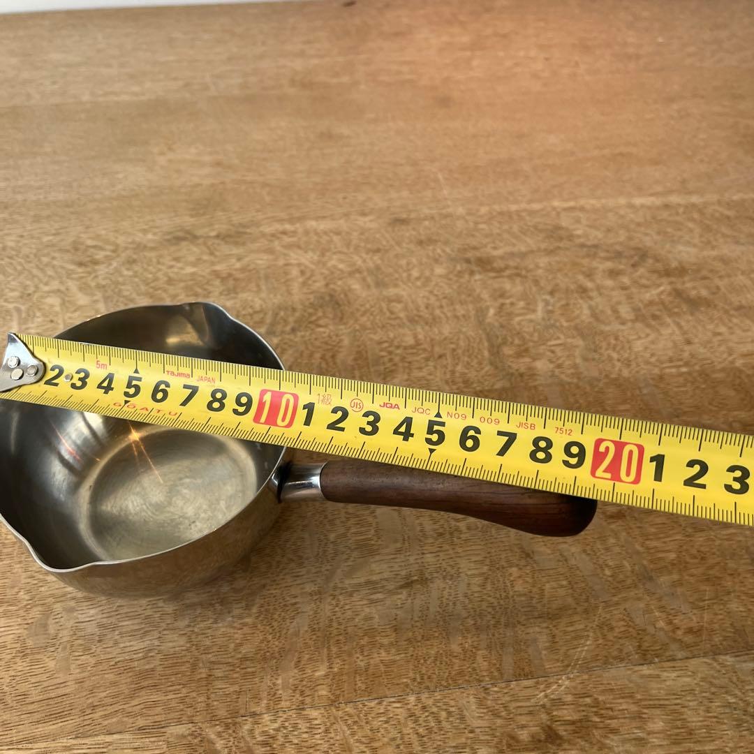 北欧ヴィンテージ　片手ステンレスパン　11cm