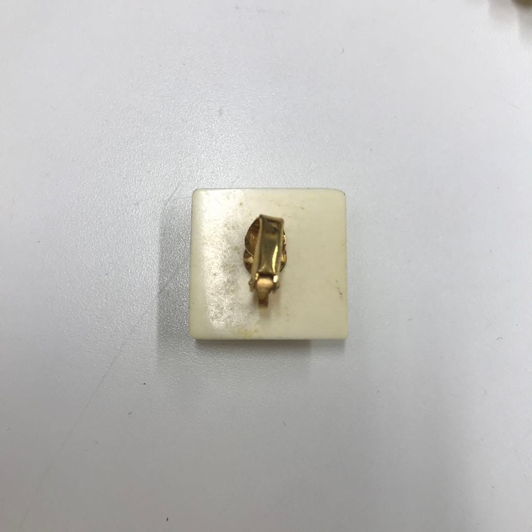 白いネックレス　イヤリング　指輪　3点セット　箱付き