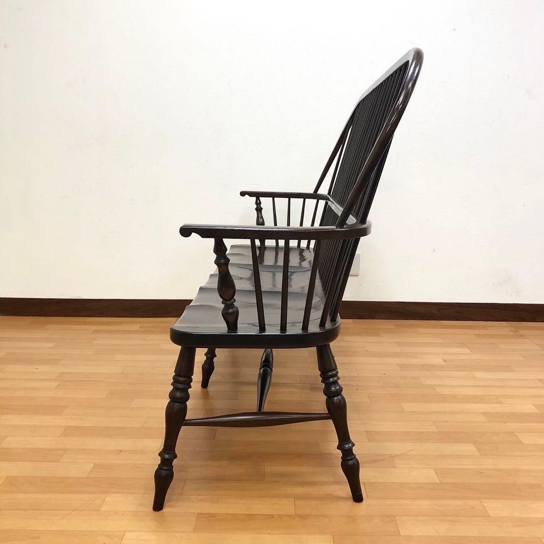 松本民芸家具 #513型 長ウィンザーチェア 3人掛けチェア 長椅子 ベンチ