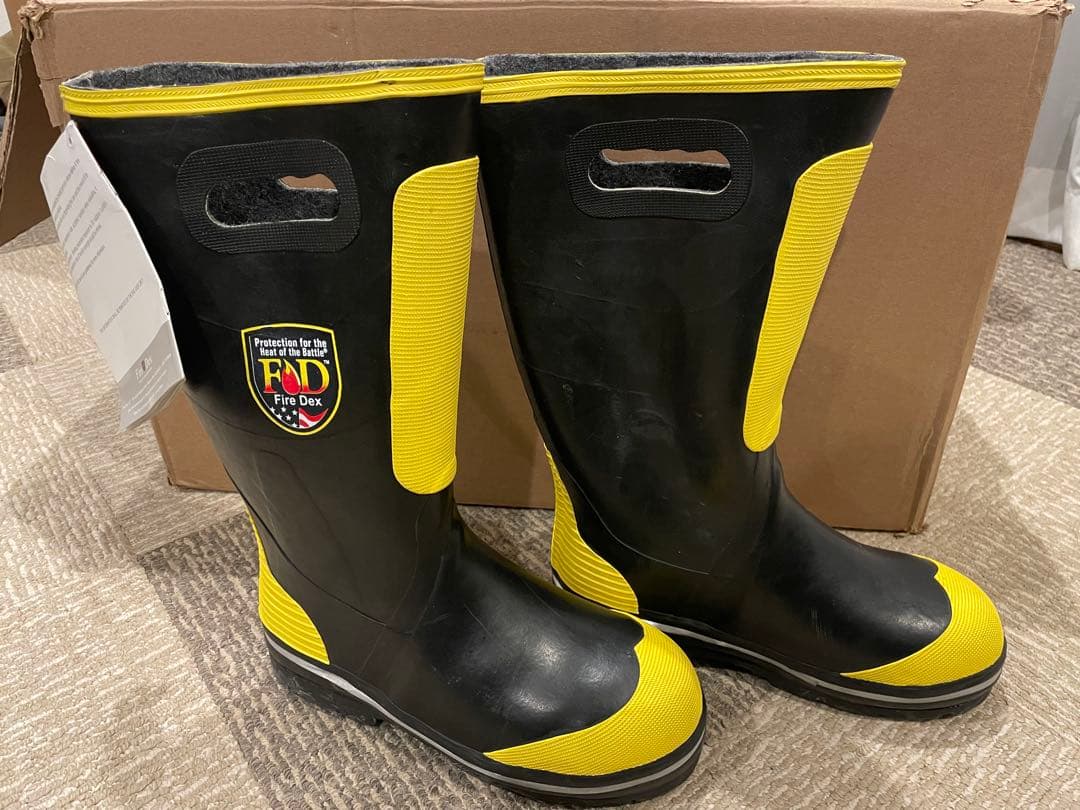 米軍放出Fire-Dex 構造用消防ブーツ NFPA1971 防火・防刃・耐熱