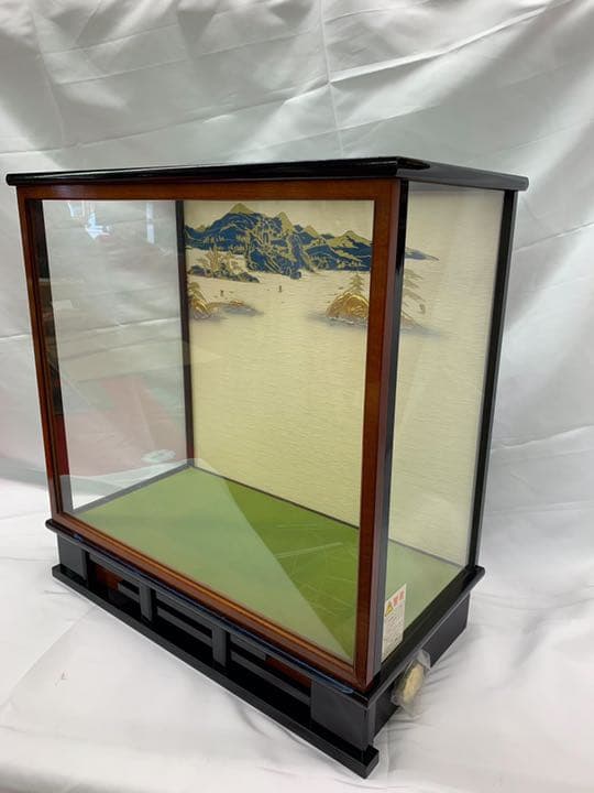 ガラスケース 子供の日 盛金 山水柄