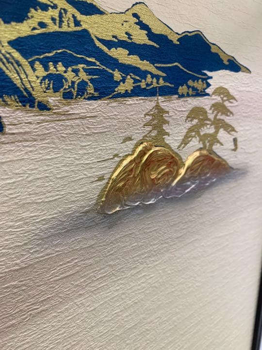 ガラスケース 子供の日 盛金 山水柄