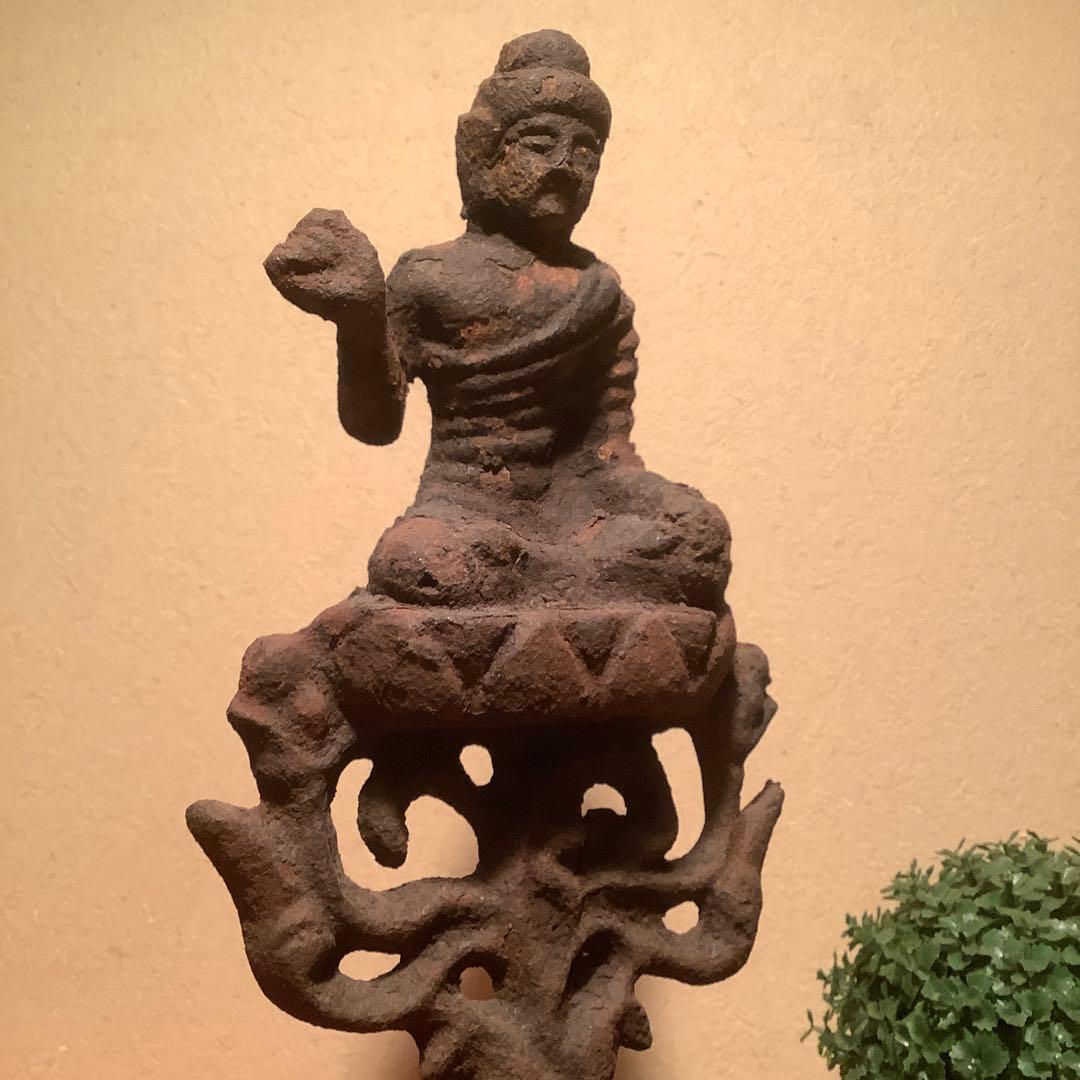 朝鮮・高麗仏「釋迦摩尼像古鉄仏」朝鮮三国・高句麗・百済・新羅・古鉄発掘仏