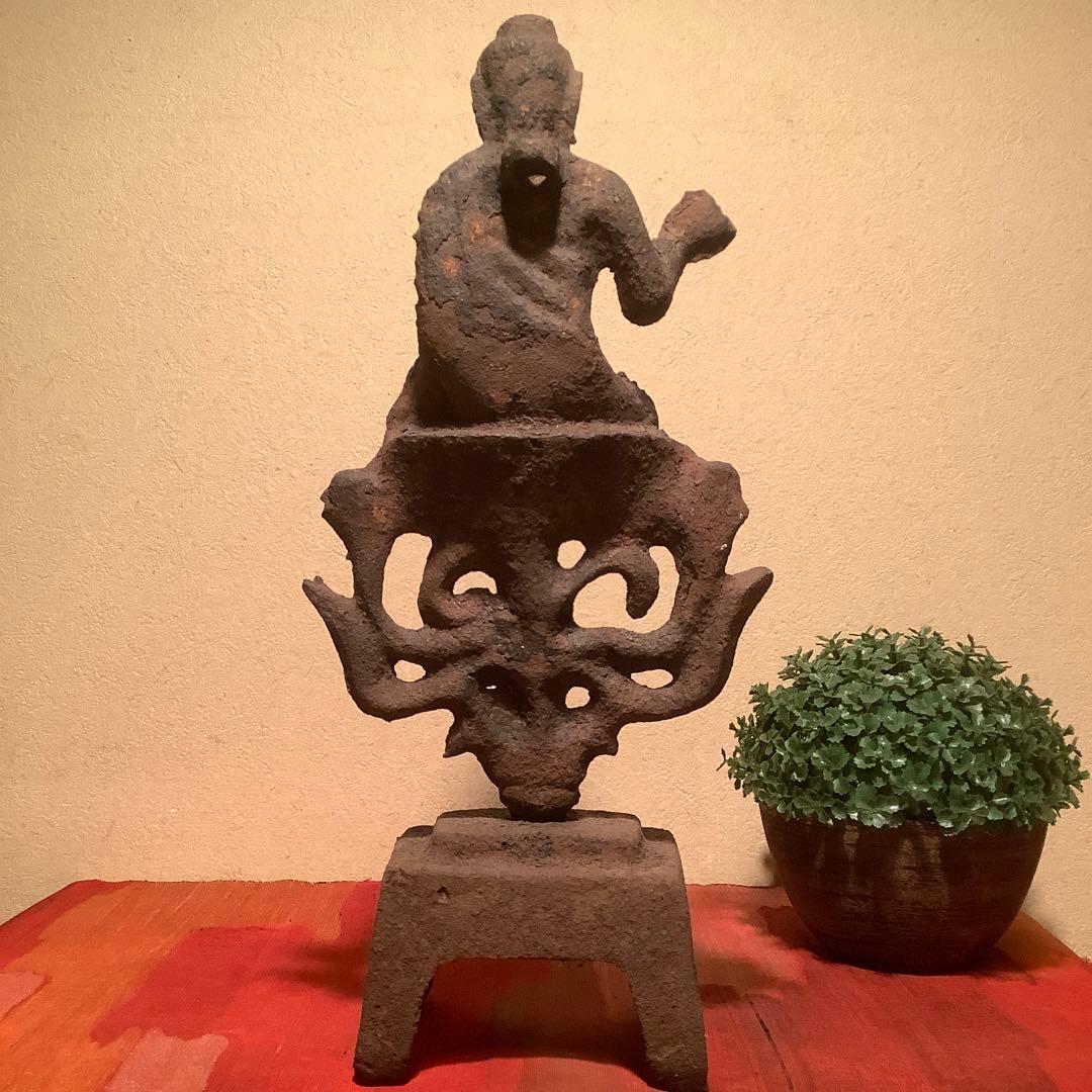 朝鮮・高麗仏「釋迦摩尼像古鉄仏」朝鮮三国・高句麗・百済・新羅・古鉄発掘仏