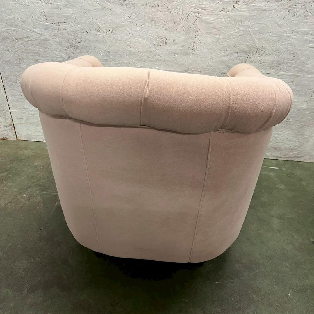 チェスターフィールド 1人掛けソファ ピンク VINCENT ① A0609