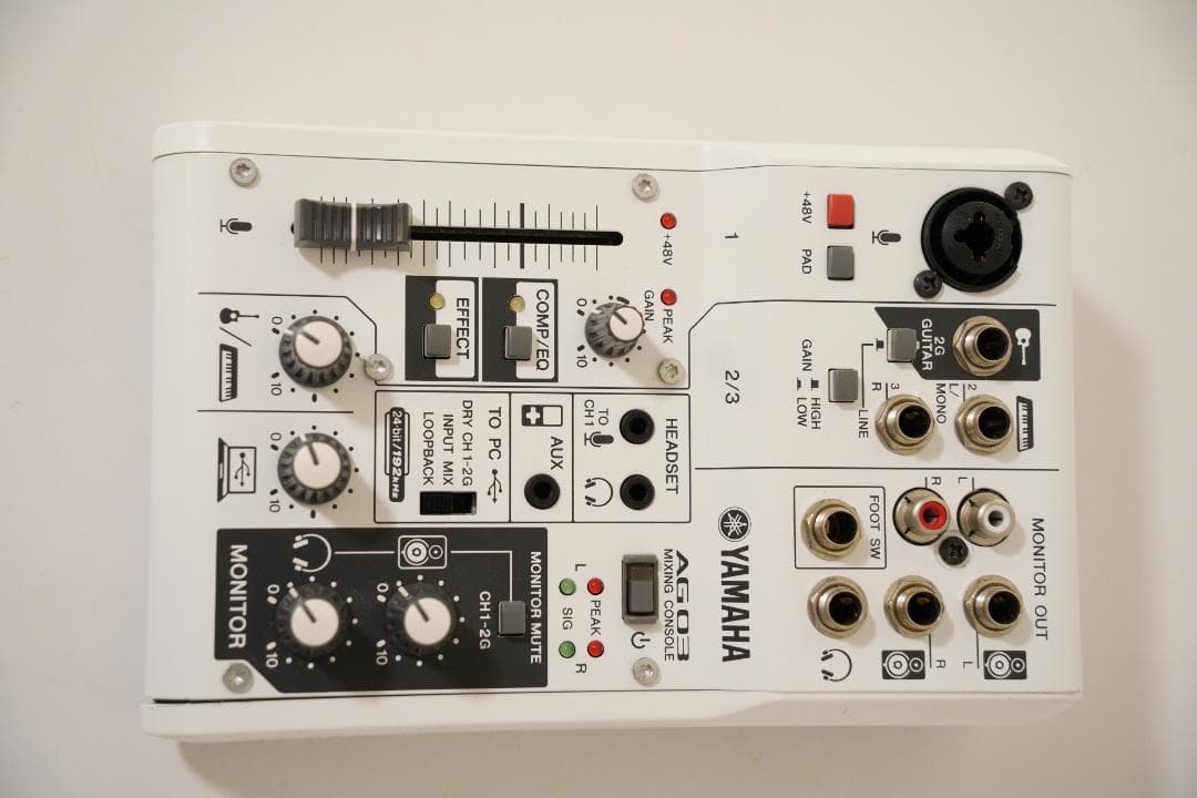 ヤマハ ウェブキャスティングミキサー ミキシングコンソール AG03