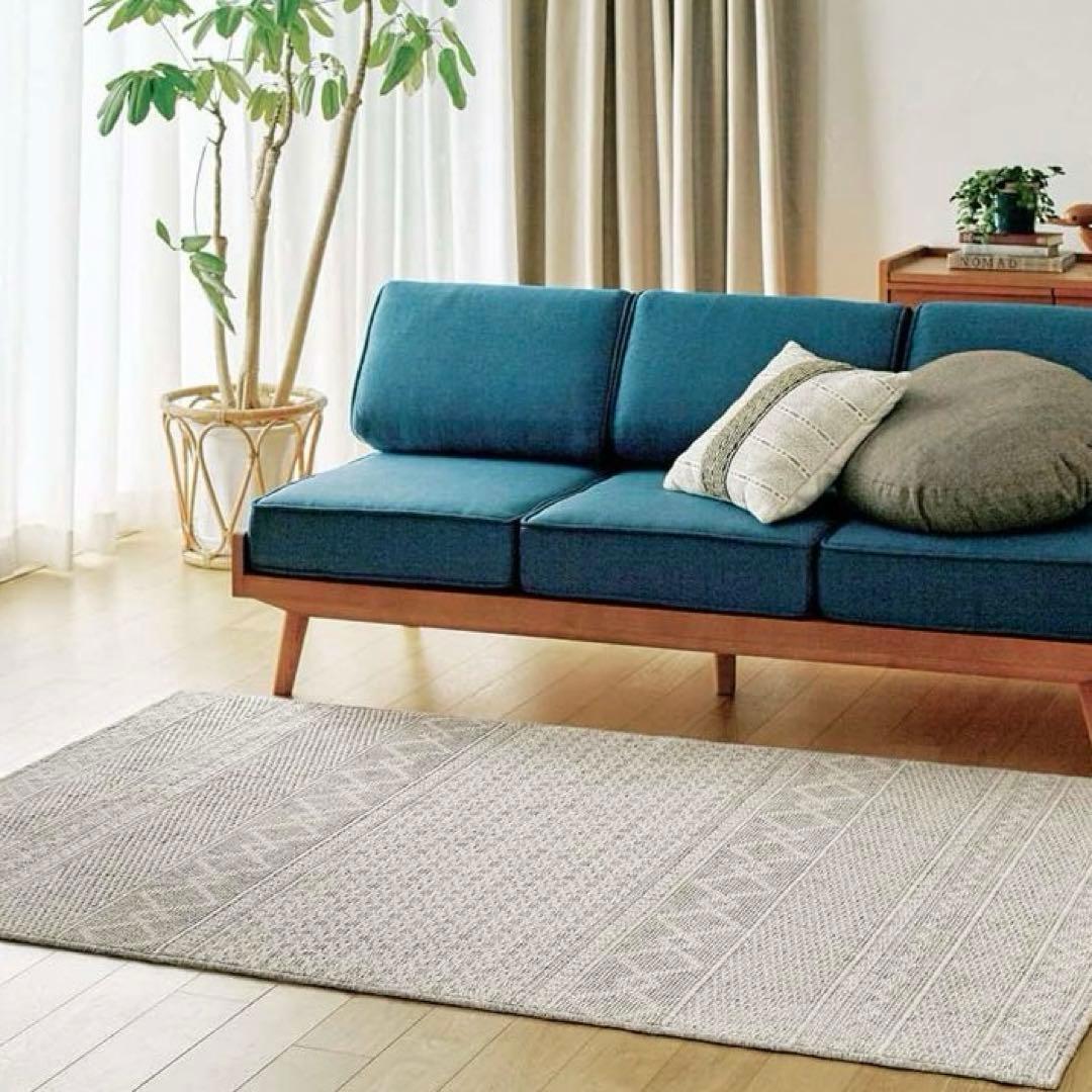 くぅたん様専用】UNICO ウニコ ラグ 120×180 アランニット グレー