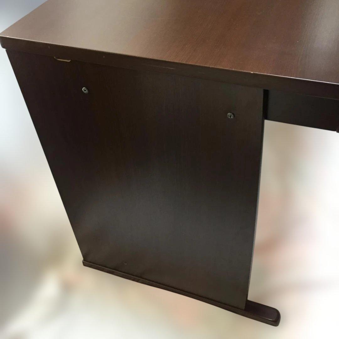 デスク　学習机　ニトリ　本棚・照明付属　ダークブラウン　引取り限定（埼玉北西部）