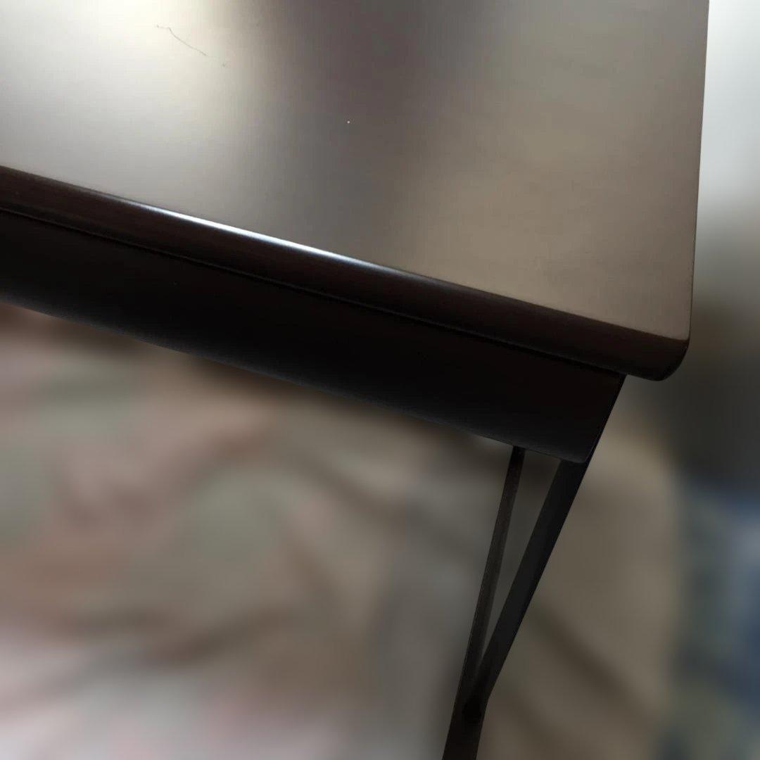 デスク　学習机　ニトリ　本棚・照明付属　ダークブラウン　引取り限定（埼玉北西部）