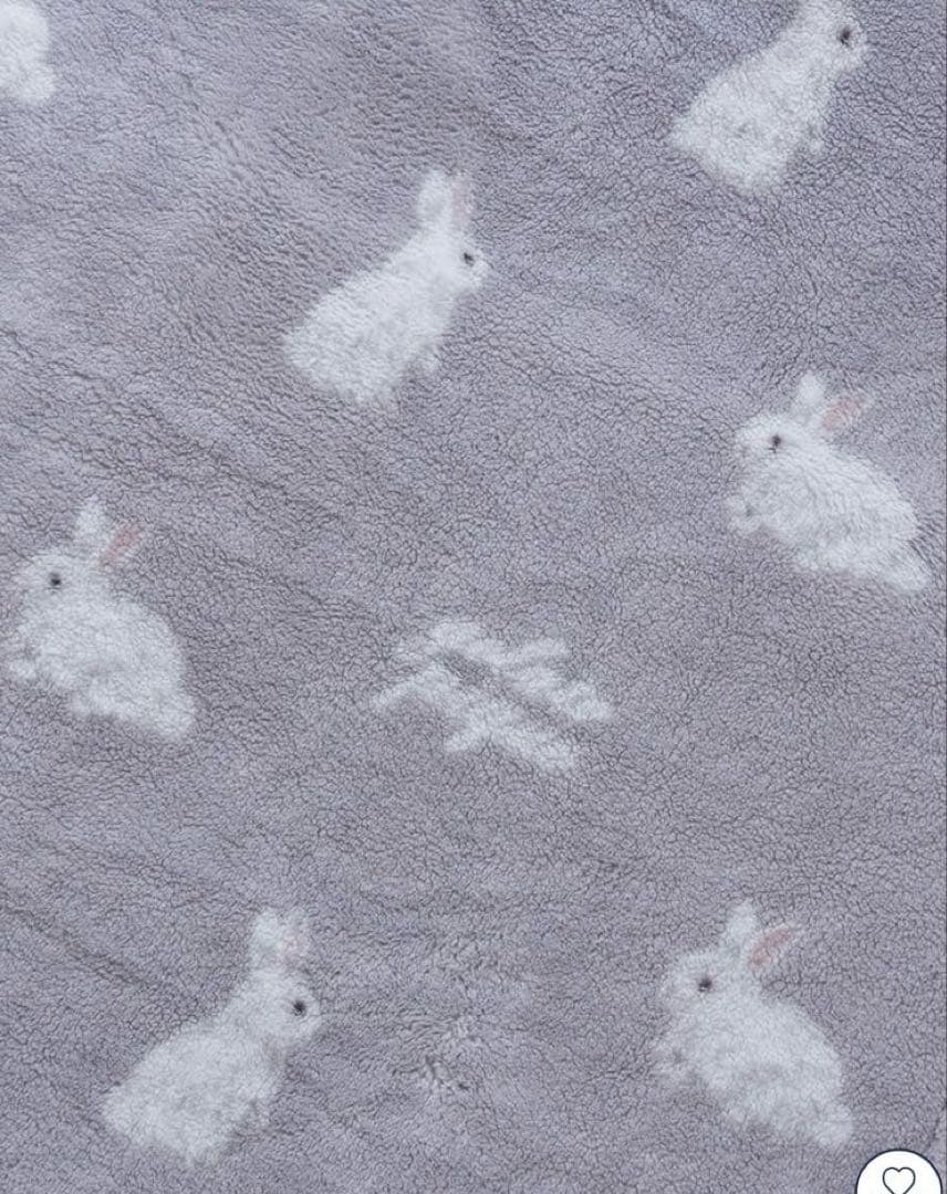 ジェラートピケ　【Sleep】ラビット柄 プリント毛布　うさぎ　ブランケット