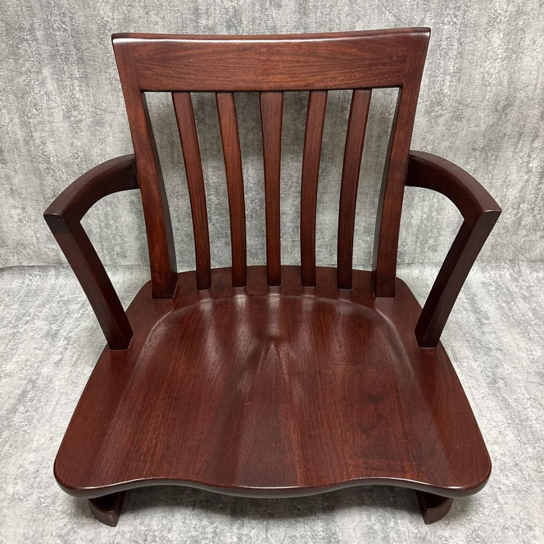 【超希少・美品】 回転式　ローチェア　花梨　ブラウンヴァン　FC-556A