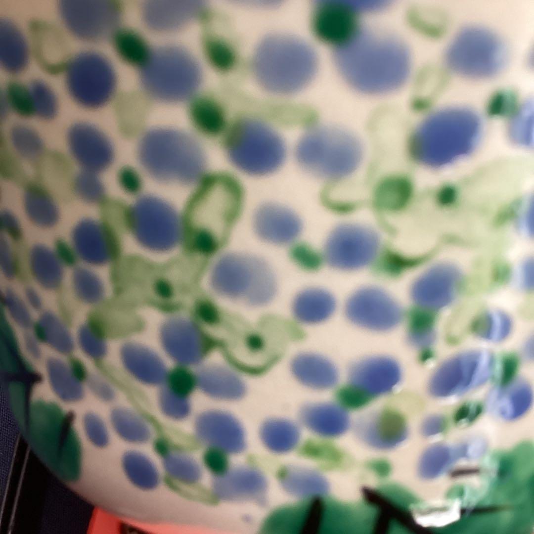 京焼乾山写紫陽花絵向付10客　　新品未使用