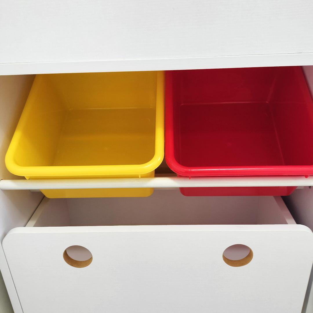 絵本棚 絵本ラック 木製 おもちゃ収納 ホワイト