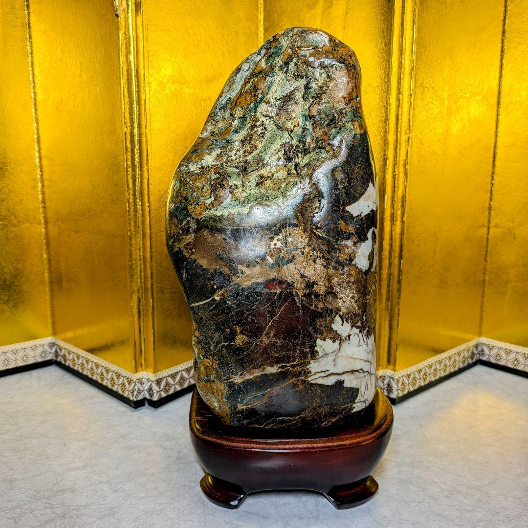 菊花石 岐阜県根尾谷産4.0㌔ 鑑賞石 観賞石 水石 盆石 鉱物 天然石 置物