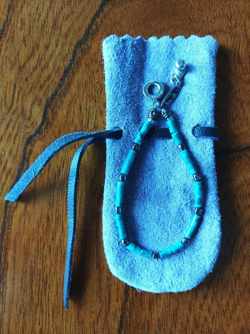 浅井健一 シルバーアクセ ブレスレット トルコ石