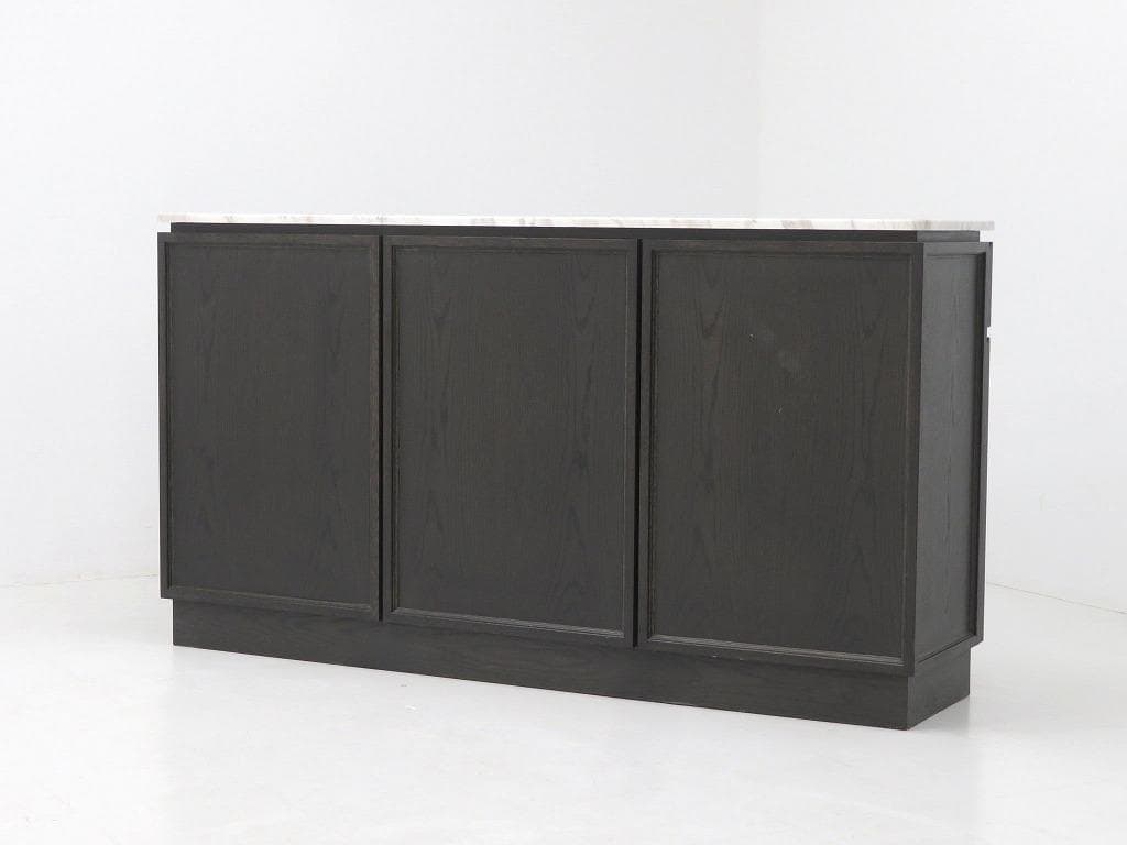 展示品　大理石　オーク材　受付カウンター　キッチンカウンター　キャビネット