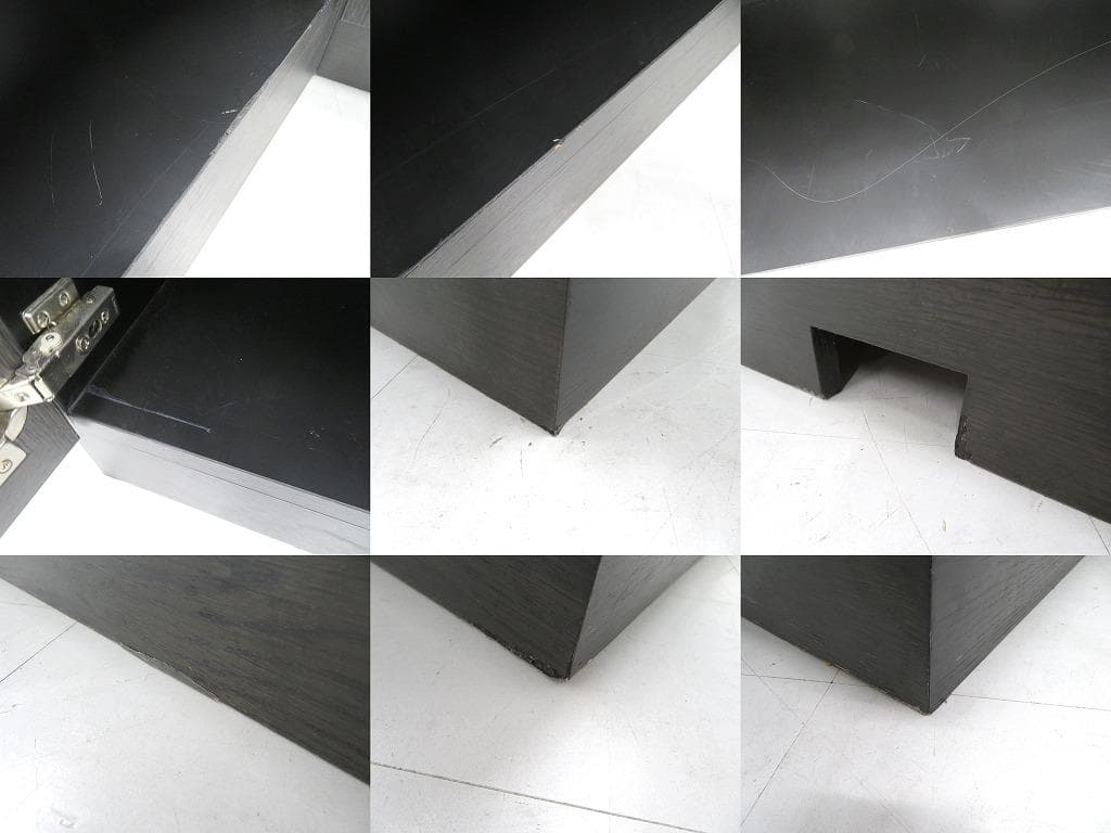 展示品　大理石　オーク材　受付カウンター　キッチンカウンター　キャビネット