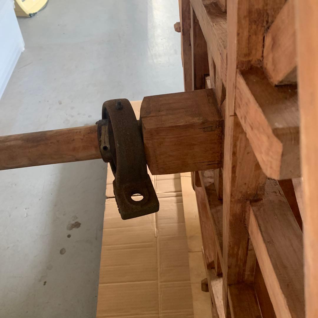 水車　【木製手作り水車】