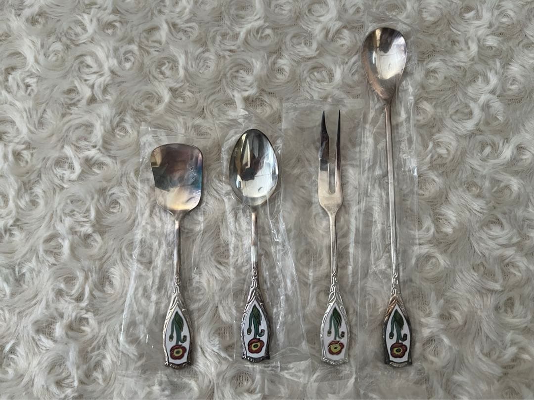 ガーランド　本七宝 カトラリーセット　E.P.N.S 洋白銀　スプーン＆フォーク