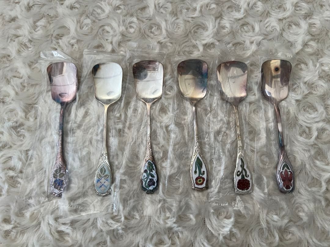 ガーランド　本七宝 カトラリーセット　E.P.N.S 洋白銀　スプーン＆フォーク