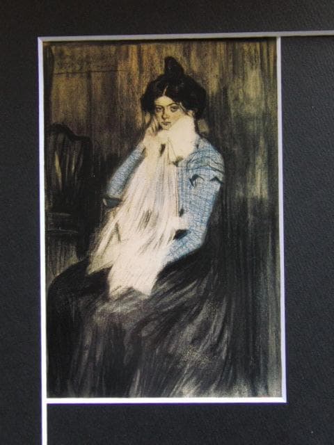 パブロ ピカソ、【画家の妹ローラ】希少な画集画より 初期作品 - メルカリ