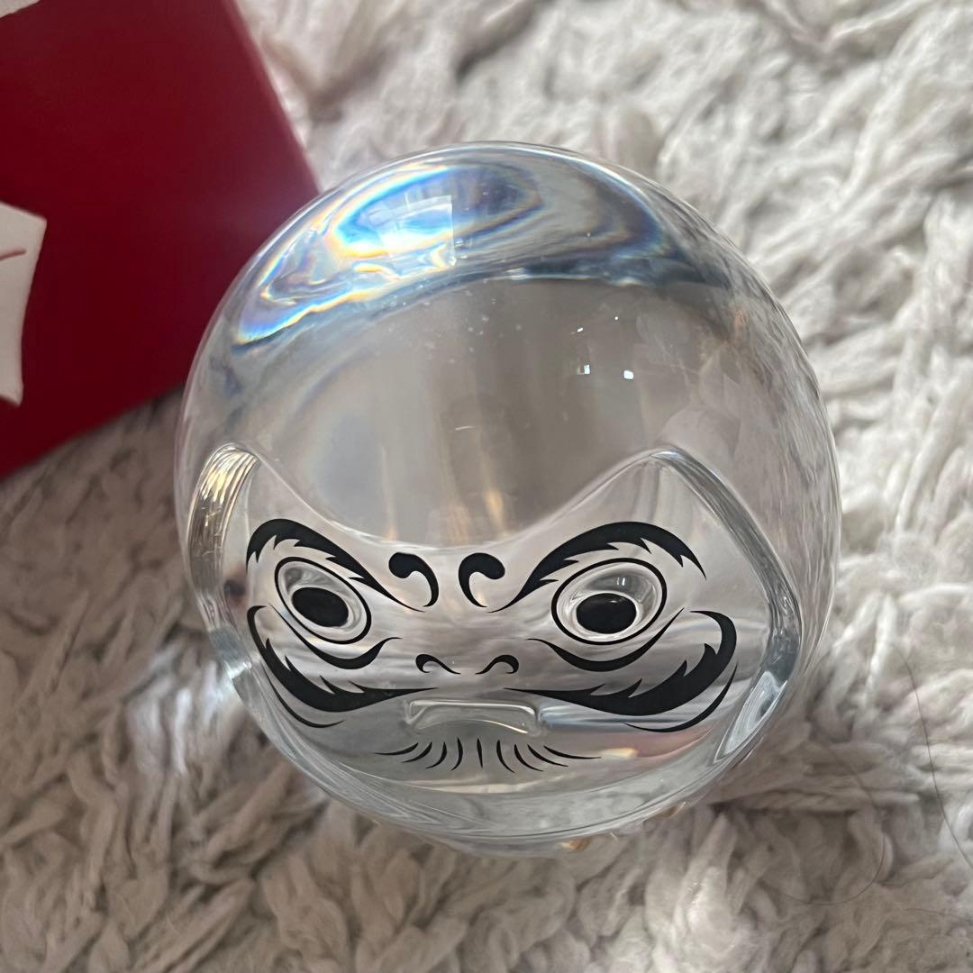 Baccarat ダルマ クリスタル置物 バカラ ガラス インテリア 縁起物