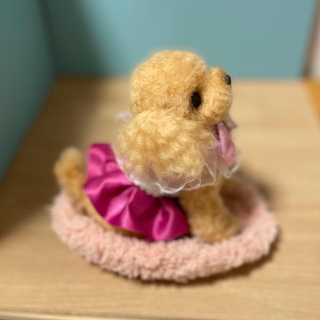 ☆rara トイプードル 羊毛フェルト 着せ替え ぬいぐるみ 置物