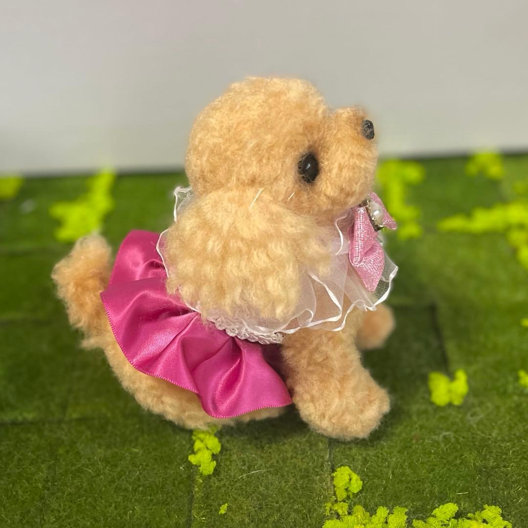 ☆rara トイプードル 羊毛フェルト 着せ替え ぬいぐるみ 置物